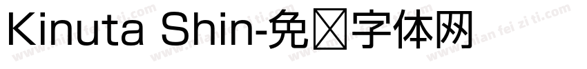 Kinuta Shin字体转换